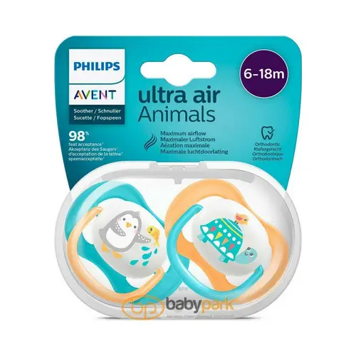 Precio de Philips Avent Ultra Air pacifier, Penguin/Baby elephant ...