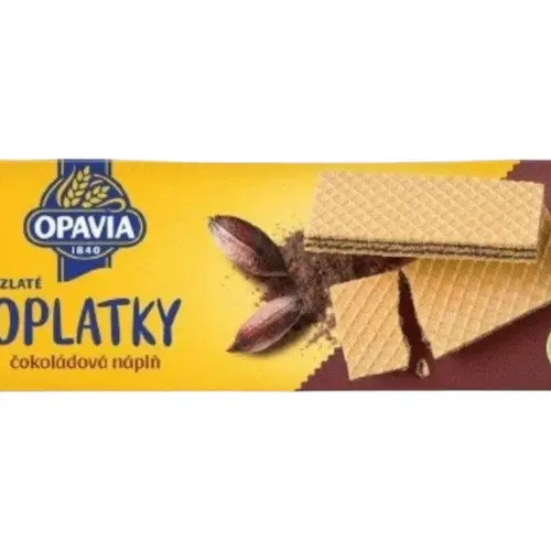 Opavia Golden Florenta wafers chocolate filling 112 g 8593894907606 ...