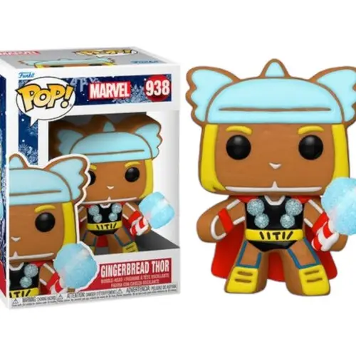 Funko POP! Marvel Holiday - Gingerbread Thor 938 Bobble-Head Vinyl ...