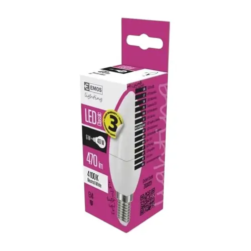 Emos Lighting LED bulb Classic Globe Mini 6W (40W) 470lm E14 neutral ...