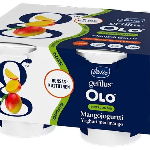 Valio Gefilus OLO yogurt 4x125 g mango sugar-free lactose-free ...