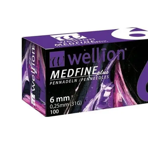Wellion Medfine Plus insulin needles 6mm X100 9010727001243 price in ...