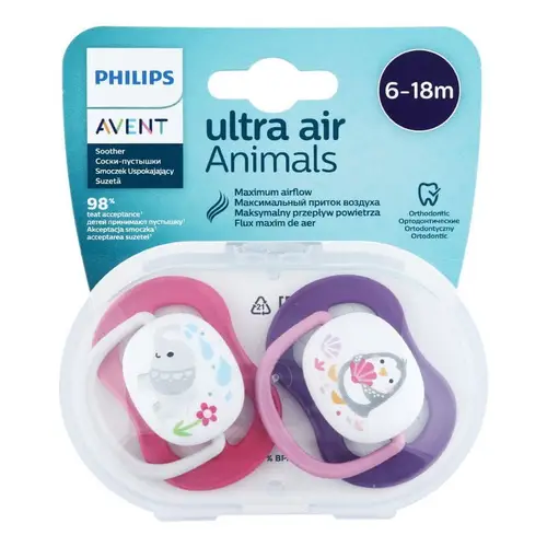 Precio de Philips Avent Ultra Air pacifier, Penguin/Baby elephant ...