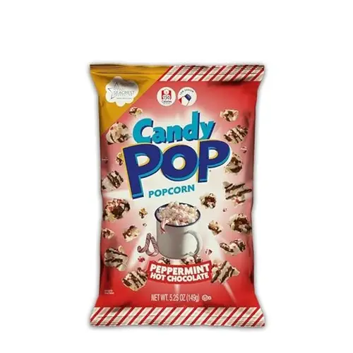 Candy Pop Holiday Popcorn, Peppermint Hot Chocolate (149 g ...