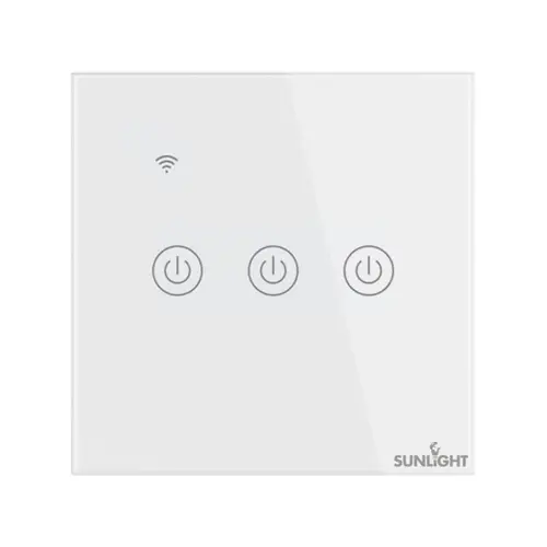 Sunlight Smart 3-gang 1-way Switch (on/off) 10amp Load (200w) Wifi Tuya ...